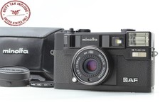  All Works w/case Minolta Hi-Matic AF Point  Shoot compact 35mm Film Camera