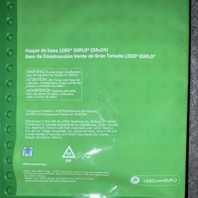LEGO DUPLO 2304 Large Green Baseplate 24x24 Plastic 1&frac12;+ (1 Piece)