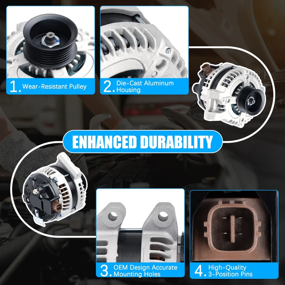 Genuine Alternator Fit 2003-2007 Honda Accord 2.4L 2007-2011 Honda CR-V 2.4L - Изображение 3 из 4