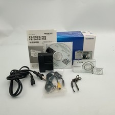 OLYMPUS FE-240 Silver Compact Digital Camera Tested Working Seller Japan