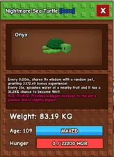 Titanic Nightmare or Rainbow Sea Turtle 83kg 20s Cool Down 💥 Grow A Garden💥