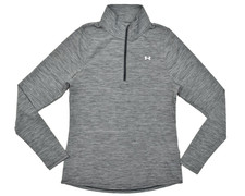 Under Armour HeatGear Women's Medium Gray Space Dye 1/4 Zip Pullover Long Sleeve
