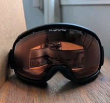 FiveForty GSD Goggles Ski/Snowboard Black Unisex Adult Orange Lens