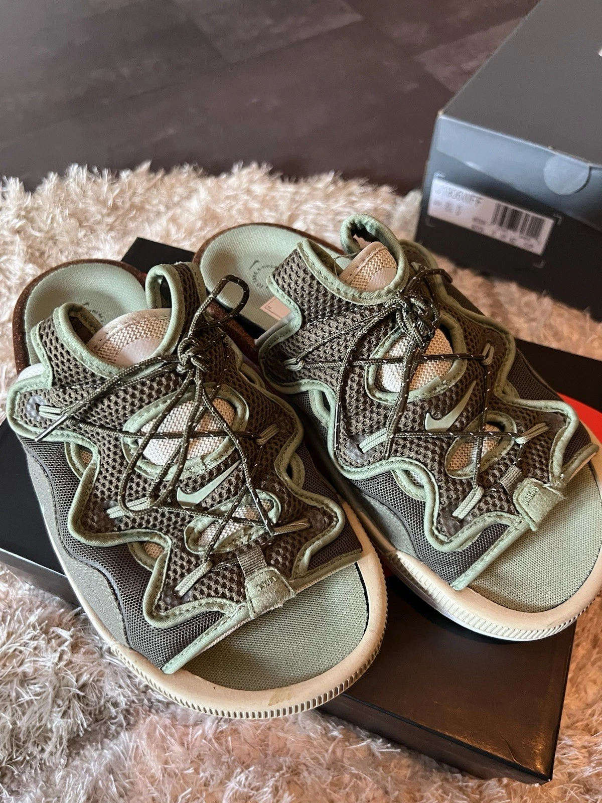 Sandali slip on Nike 2.0 verde oliva