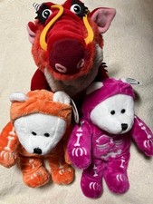 Starbucks Bearista Plush Toy Dragon Halloween Orange Pink Set From Japan New