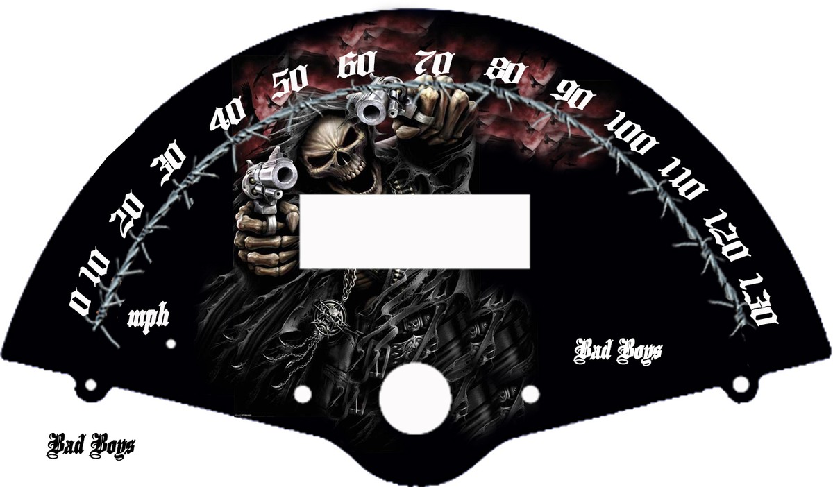 DTM・DAW GKHCM 88MM SPEEDOMETER, 0-160 MPH / 260 KM/H, STACK WHT