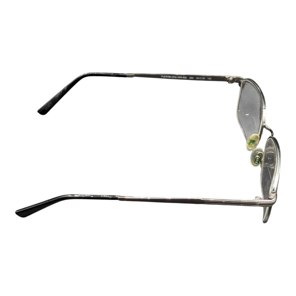 Gafas Flexon Collins 600 033 gris bronce borde cuadrado de alambre 53 18 140 Foto 3 de 4