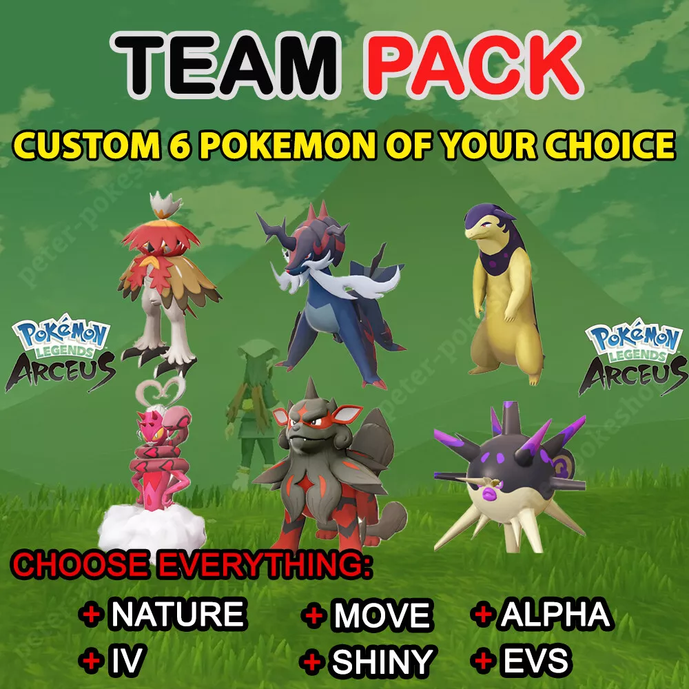 Legendaries Package (18x, 6IV, Shiny) – Pokemon Legends Arceus