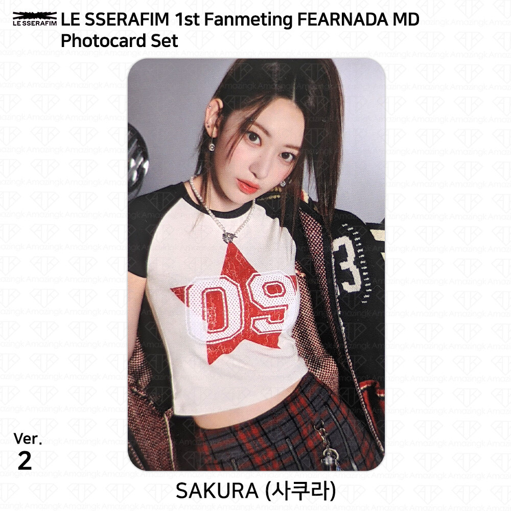 Le Sserafim 1st Fan meeting FEARNADA MD Photocard Set Hoodie