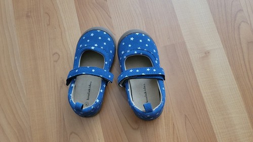 Koala Kids Baby Girls Size 7 Star Print Shoes Blue Mary Janes Suede Like NWOT - Picture 9 of 13