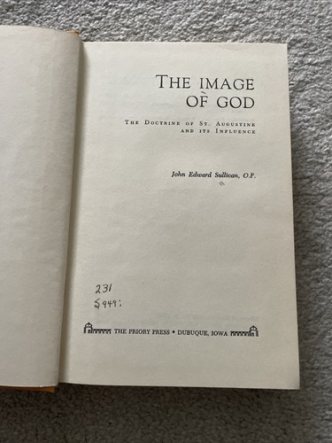 1963 THE IMAGE OF GOD Sullivan Hb Ex Library - Picture 2 of 4