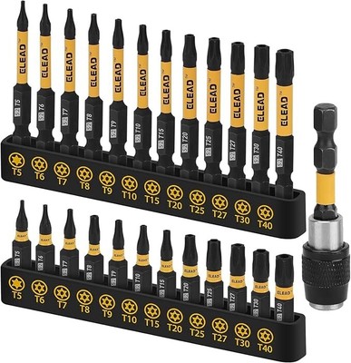 Tamper Proof Torx Bit Set 25 Pieces T4-T40 Torx Bits Set | Torx Security Bit ...