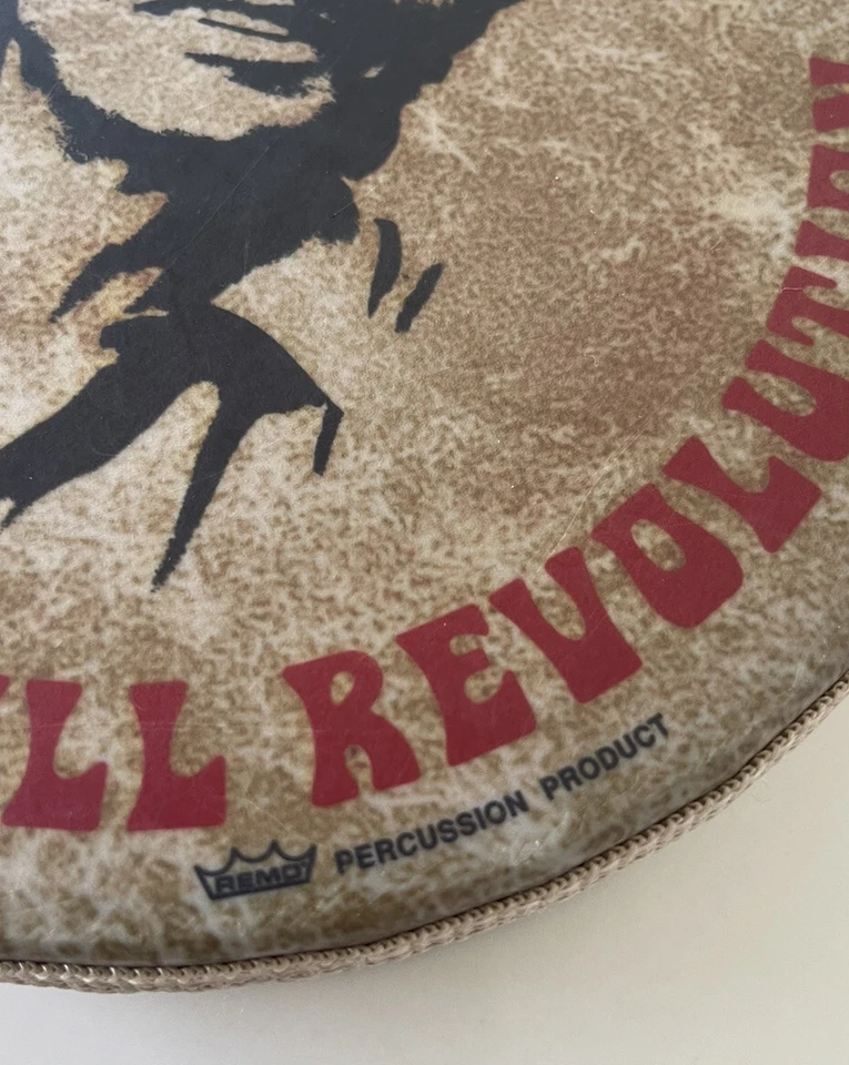 Pandereta promocional BILL GRAHAM & The Rock Revolution vintage REMO Foto 3 de 4