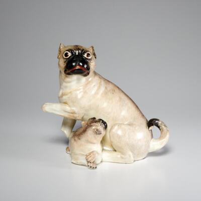 pug様 Chamberlain Worcester English Porcelain Pug Bitch Dog Puppy