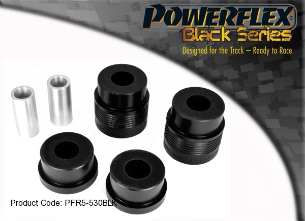 4 Pu Buchsen Tonnenlager Hinterachslager BMW E39 Touring Powerflex PFR5-530BLK-image