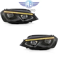 For 15-17 Golf MK7 Full LED With Startup Animation Headlights Assembly MK8 Style