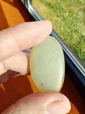 Kunlun (Qinghai) Grey Nephrite Jade Pebble - Polished/Shaped/Ground