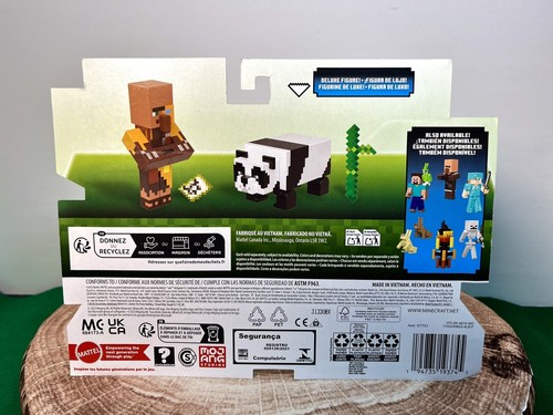 2024 Minecraft 15th Anniversary Figure 2-Pack: JUNGLE CARTOGRAPHER & PANDA - Picture 4 of 9
