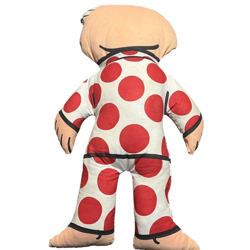 Vintage 50's Mr Bemco Mattress Co Advertising Mascot Plush Doll 19" READ Sleepin - Picture 3 of 4