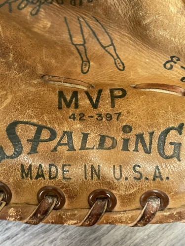 Guanto da baseball Spalding Roger Maris vintage anni 60 MVP 42-397 - Foto 3 di 9