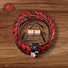 ALTALINE BICYCLE BMX CLINCHER TIRE STREET SEMI-SLICK TREAD 20X2.35 RED FIREBALL