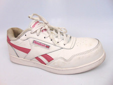 Reebok Club Memt Comp Safety Toe Work Sneaker Women Size 11.5 WID White Leather