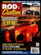 APRIL 2003 ROD & CUSTOM MAGAZINE, '39 ZEPHYR WOODY, LOU SENTER STORY, '33 WILLYS
