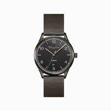 Image of Thomas Sabo Unisex Code TS Black Stainless Steel Watch WA0342-202-203