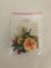 Longaberger Garden Flowers Basket Tie -Ons - Felt