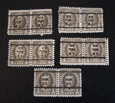 10 - 1925 US Scott #551 - 1/2 Cent New York Precancels - Used/NG/LH/F-VF. b