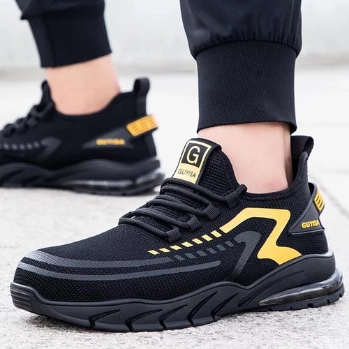Damen Sicherheit Arbeit Turnschuhe Leicht Atmungsaktiv Stahlkappe Schuhe Rutschfest - Bild 11 von 15