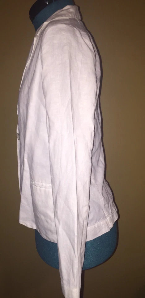 *NEW Women's Splendid 2-Button White Linen Blazer Size Small Retail $148 - Image 3 of 4