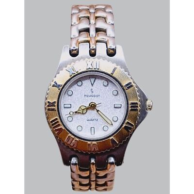 Vintage Peugeot Two-Tone Women\'s Watch PEUGEOT Two Tone Quartz Analog Women main image 3