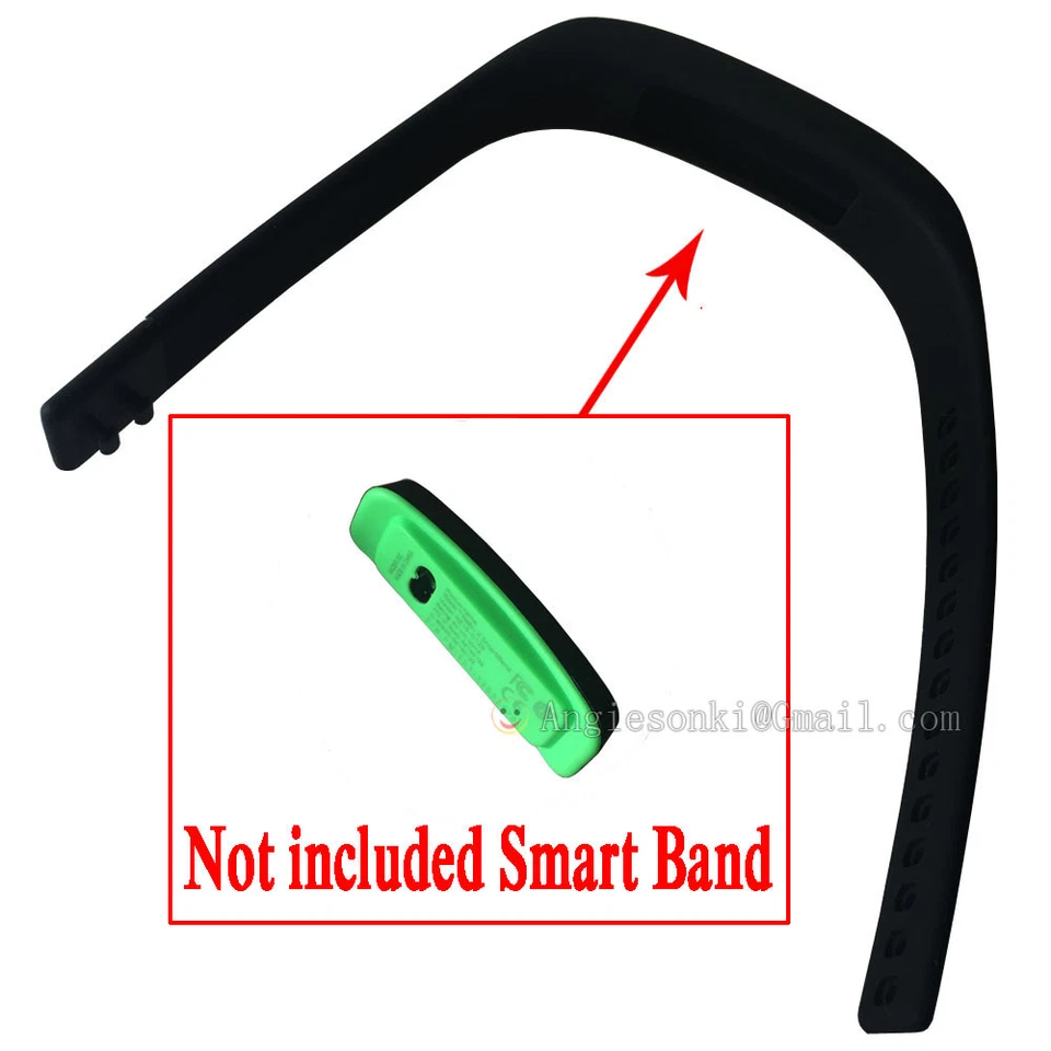 НОВЫЙ черный резиновый ремешок для запястья Razer Nabu X Smartband RZ15-01290100-R3U1 - Изображение 3 из 4