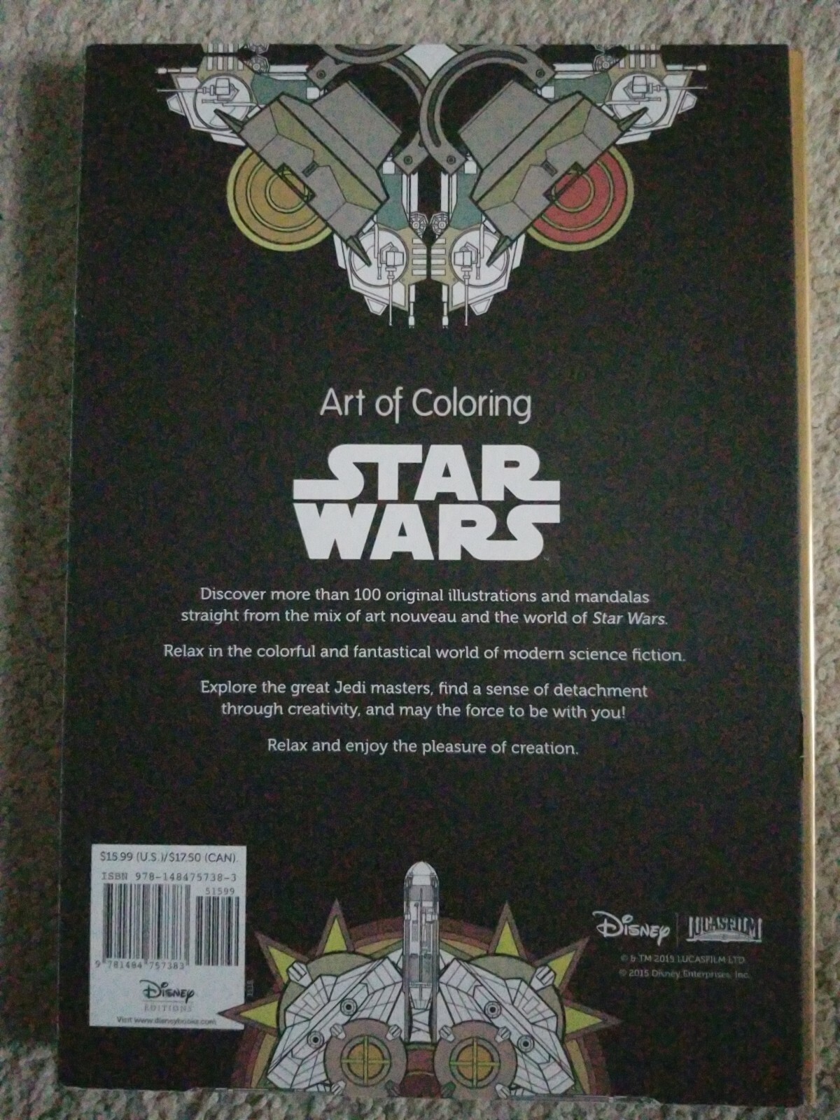 Art of Coloring - Star Wars : 100 Images to Inspire Creativity and ...