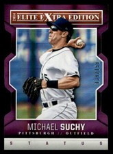 2014 Panini Elite Extra Edition Status Purple #75 Michael Suchy SN #/150