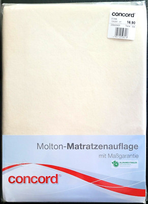 Molton-Matratzenauflage mit Maßgarantie beige concord 100 x 200 cm DE9000603 OVP
