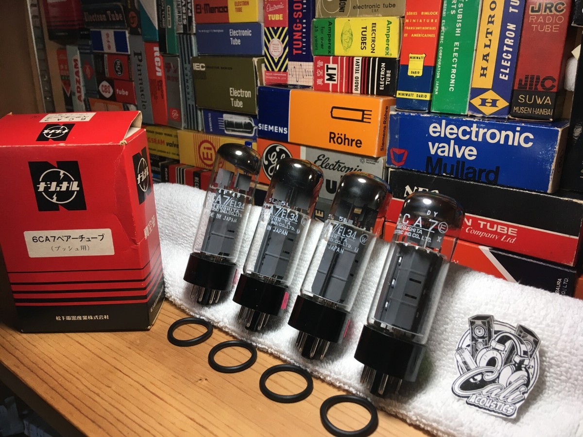 4x Matsu/Mullard EL34 6CA7 PowerTubes ~ Vintage Grail NOS Audio 