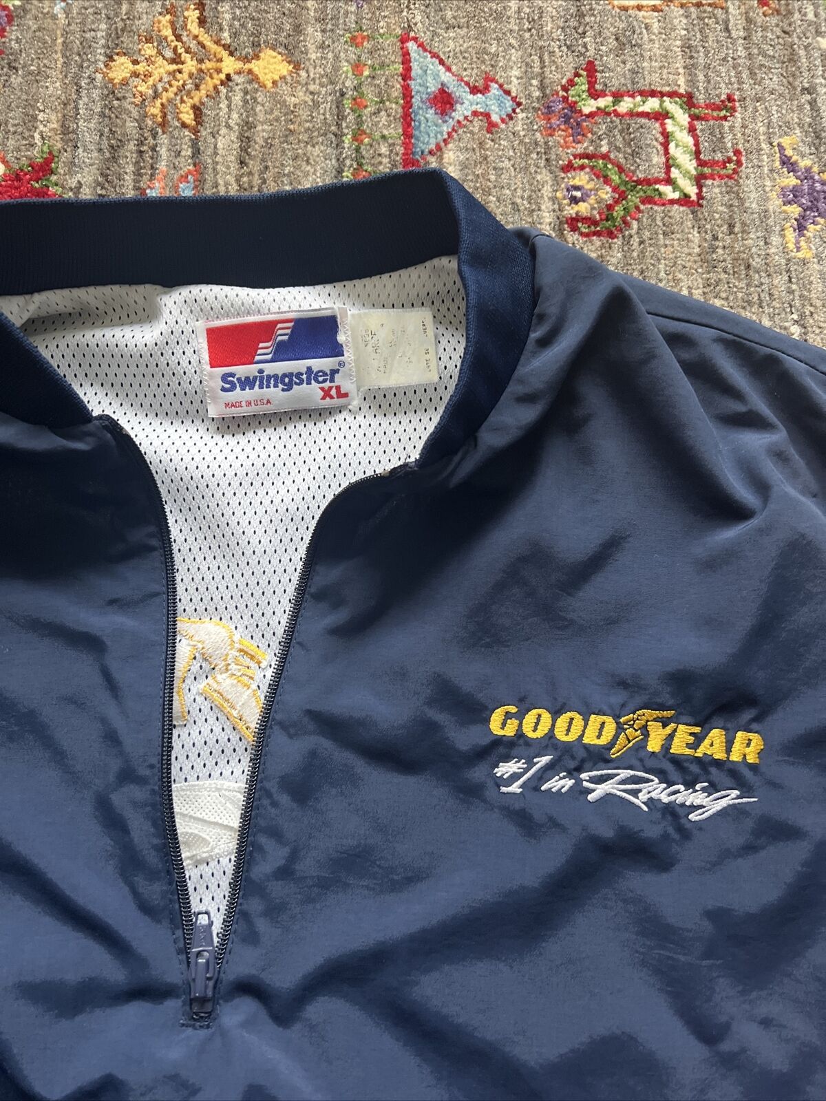Vintage Swingster Goodyear Racing Jacket Men's XL Embroidered Logo Made In  USA