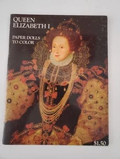 Queen Elizabeth I - Paper Dolls to Color - (SC, 1972)