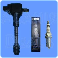 1 AD Auto Parts Premium Ignition Coil  +(1 NGK Iridium IX Spark Plug 4469