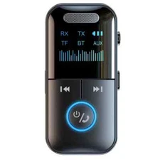 New 2 in 1 Bluetooth 5.4 Adapter Transmitter Receiver Wireless Audio AUX For Car