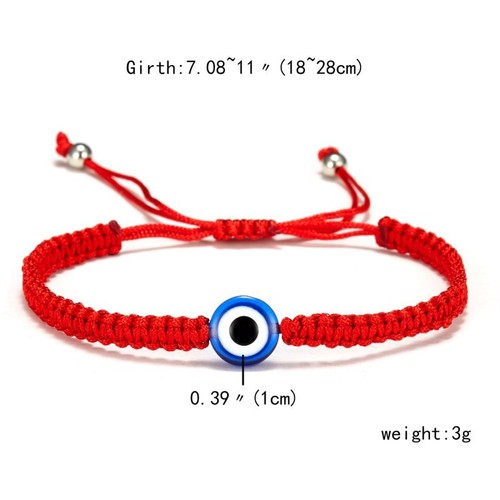 Lucky Evil Eye Beaded Bracelet Handmade Rope Adjustable Bangle Jewelry Gifts New - Photo 26 sur 30