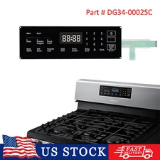 Replacment for Samsung Stove Range Membrane Switch Touchpad Overlay DG34-00025C