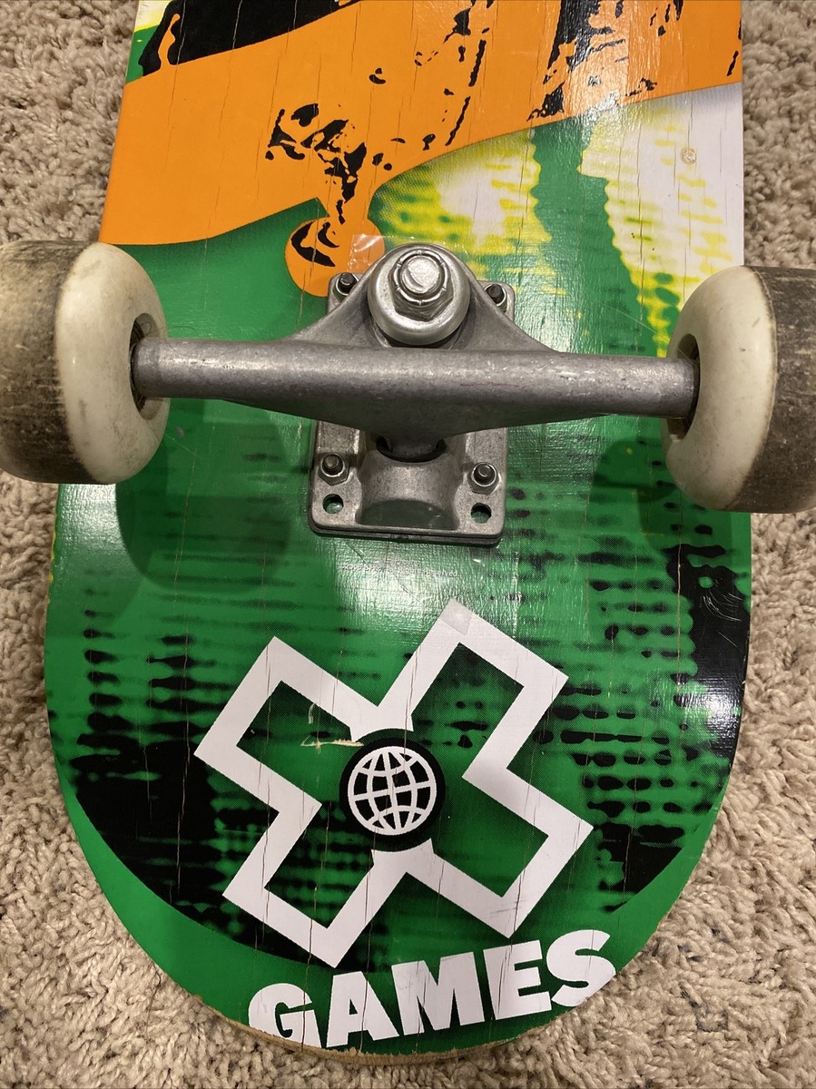 ESPN X GAMES 2006 SKATEBOARD Deck LA Half Pipe Footplant Grind