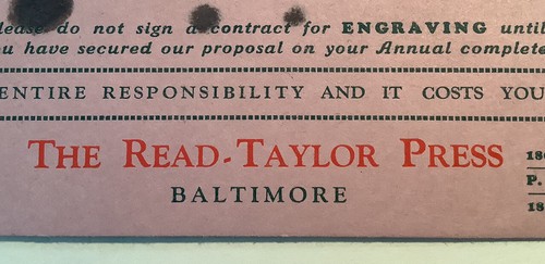 Ink Blotters 2 Baltimore Maryland REED TAYLOR Co Printing Engraving Advertising - Picture 5 of 10