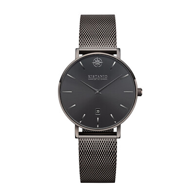 Petit Damenuhr Gunmetal Milanaiseband Saphirglas 5 ATM