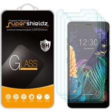 [Paquete de 3] Protector de pantalla de vidrio templado Supershieldz para LG K30 (2019)