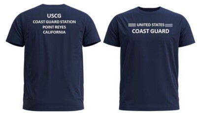 POINT REYES COAST GUARD STATION*CA*2-SIDED PERFORMANCE POLYESTER SHIRT