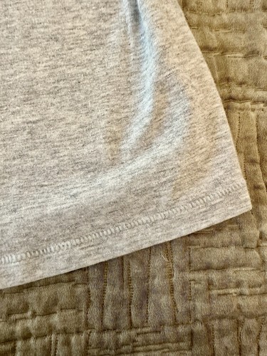 Skims Cotton Jersey Long Sleeve T-Shirt Light Gray Heather Cotton Stretch Sz L? - Picture 7 of 9